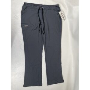 Skechers‎ Barco Scrubs 3PKT Drawcord Knit Waist Pants Womens Size XLP Pewter NWT